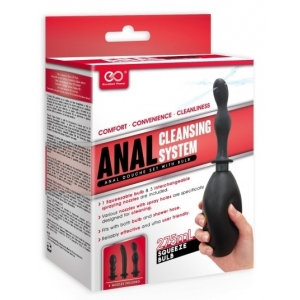 Kit de lavement anal 3 embouts CLEANSING SYSTEM Silicone
