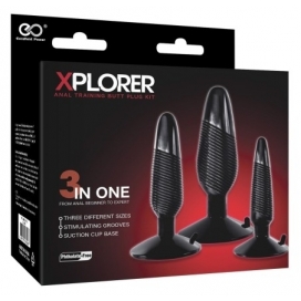 Kit de 3 plugs avec ventouse XPLORER Noirs 2