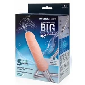 Tuyau de lavement anal avec un gode BIG SPLASH 12 cm