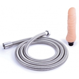 Tuyau de lavement anal avec un gode BIG SPLASH 12 cm