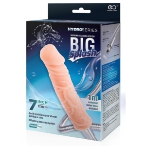 Tuyau pour le lavement anal avec un Gode BIG SPLASH 16 cm