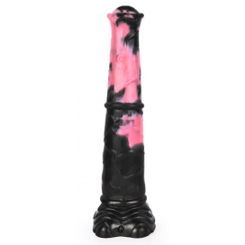 Gode Animal HULF 24 x 5cm Noir-Rose