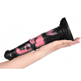 Gode Animal HULF 24 x 5cm Noir-Rose 2