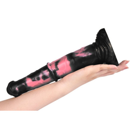 Gode Animal HULF 24 x 5cm Noir-Rose