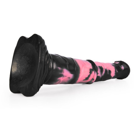 Gode Animal HULF 24 x 5cm Noir-Rose