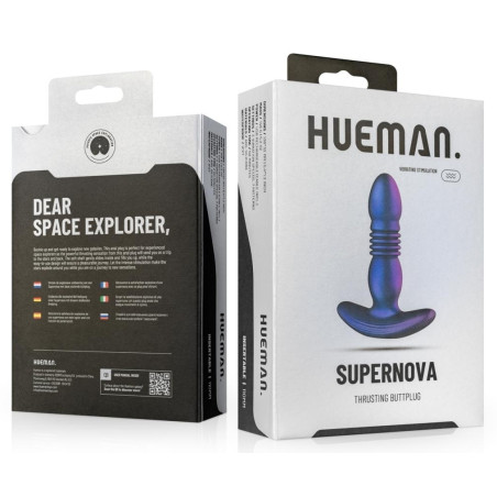 Plug anal à poussée SUPERNOVA de Hueman 11 cm