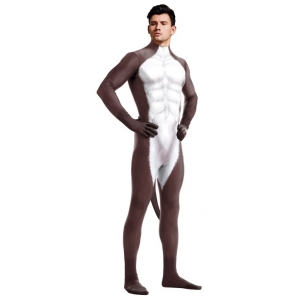 Combinaison Cosplay Âne DONKEY Blanc-Marron