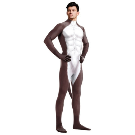 Combinaison Cosplay Âne DONKEY Blanc-Marron