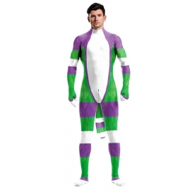 Combinaison Cosplay CARTOON Blanc-Vert-Violet