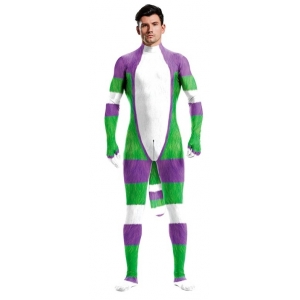Combinaison Cosplay CARTOON Blanc-Vert-Violet