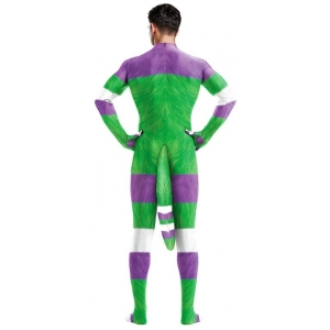 Combinaison Cosplay CARTOON Blanc-Vert-Violet