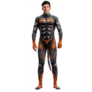 Combinaison Cosplay Loup sexy WOLF MAN Noir-Feu
