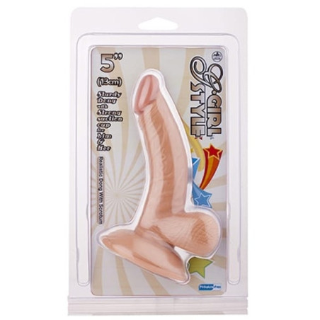 Gode réaliste courbé CURVE SPOT de 11 x 3 cm