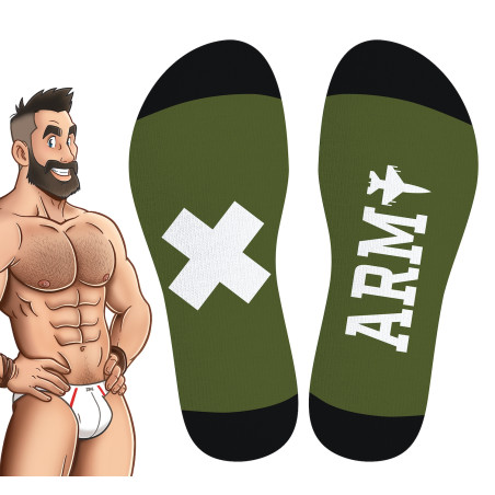 Chaussettes Hautes HANKY ARMY SneakXX Vertes