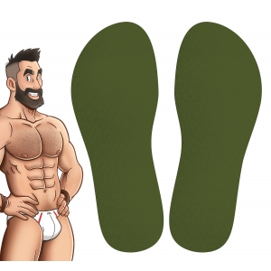 Chaussettes Hautes COLORS SneakXX Vert Kaki