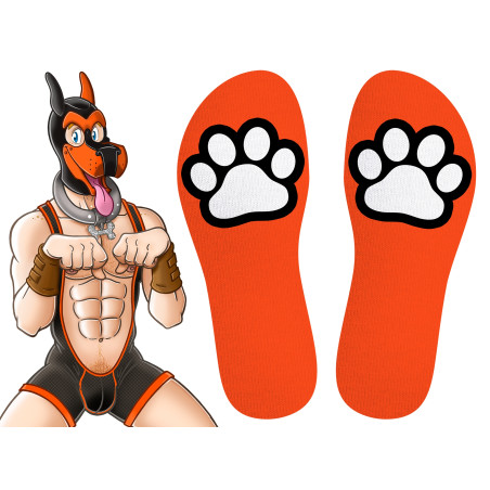 Chaussettes Kinky Puppy PAW Orange