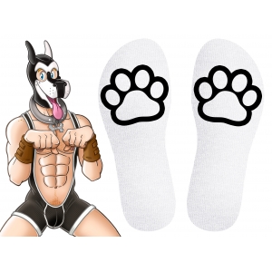 Chaussettes PAW Kinky Puppy Blanches