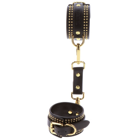 Menottes de chevilles STUDDED VOGUE Noires et Dorées