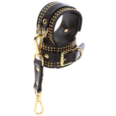 Menottes de chevilles STUDDED VOGUE Noires et Dorées