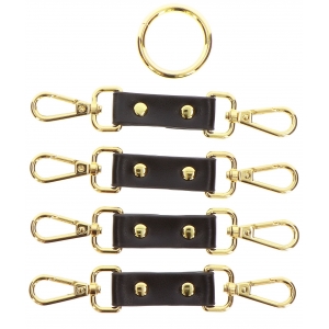 Attaches en croix HOGTIE VOGUE Noir-doré