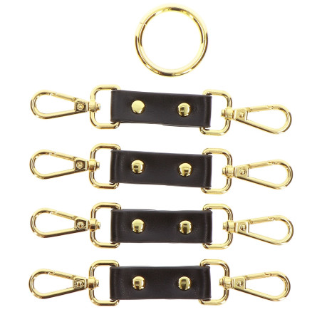 Attaches en croix HOGTIE VOGUE Noir-doré