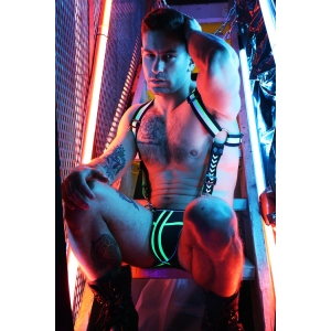 Harnais Singlet TRANSISTOR Noir-Vert neon