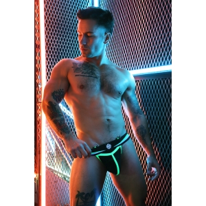 Jockstrap TRANSISTOR Noir-Vert neon