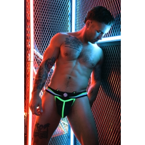 Jockstrap TRANSISTOR Noir-Vert neon