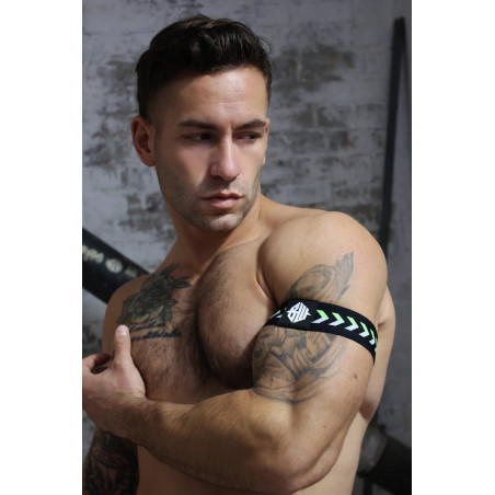 Brassards TRANSISTOR Noir-Vert neon