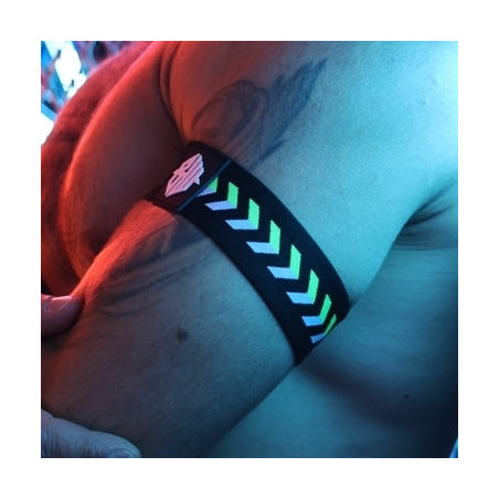 Brassards TRANSISTOR Noir-Vert neon