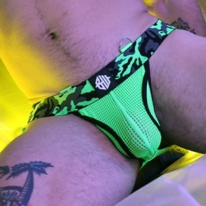 Jockstrap NEO CAMO Vert Neon