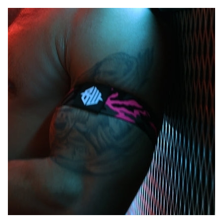 Brassards NEO CAMO Noir-Rose Neon