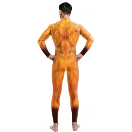 Combinaison Cosplay Renard FOX Orange-Blanc 2
