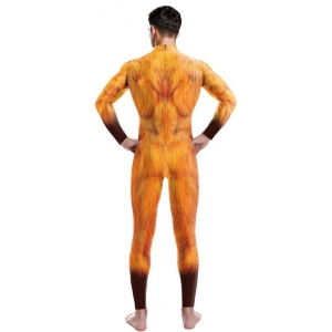 Combinaison Cosplay Renard FOX Orange-Blanc