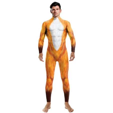 Combinaison Cosplay Renard FOX Orange-Blanc