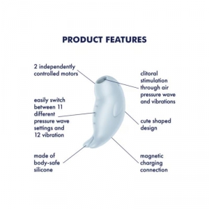 Stimulateur de Clitoris SEAL YOU SOON Satisfyer Bleu