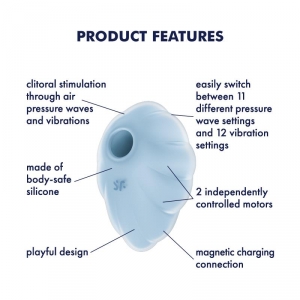 Stimulateur de clitoris CLOUD DANCER Satisfyer Bleu