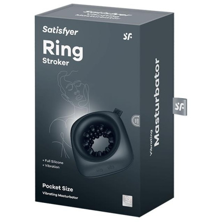 Masturbateur vibrant RING STROKER Satisfyer Noir