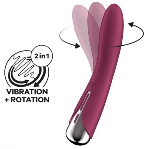 Vibromasseur Point G SPINNING VIBE 11 x 3cm Framboise