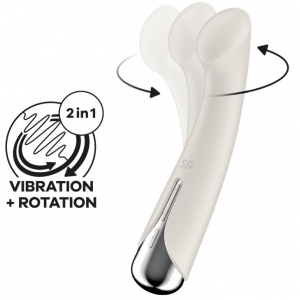 Stimulateur Prostatique SPINNING G-SPOT 11 x 3.5cm Crème