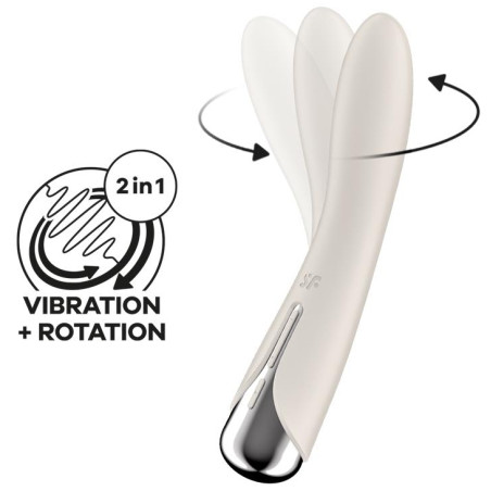 Stimulateur prostatique SPINNING VIBE Satisfyer 11 cm Crème