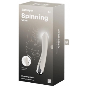 Stimulateur prostatique SPINNING VIBE Satisfyer 11 cm Crème