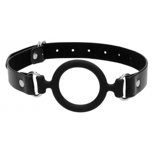 Bâillon SM silicone RING GAG 40 mm Ouch Noir