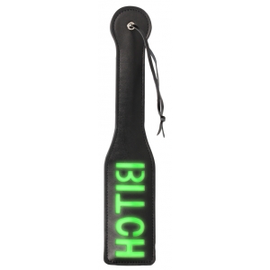 Paddle Sm noir et vert phosphorescent GLOW BITCH 32 cm