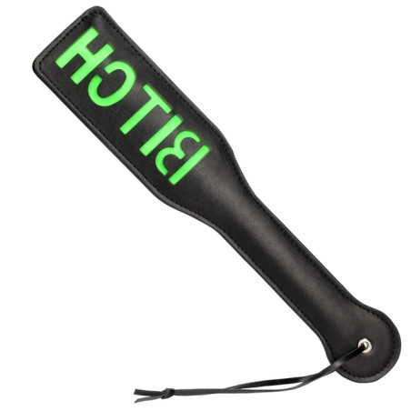 Paddle Sm noir et vert phosphorescent GLOW BITCH 32 cm