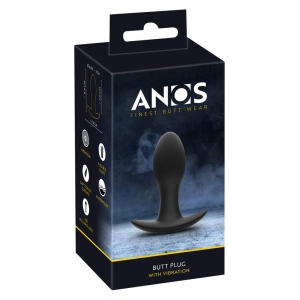 Plug anal vibrant en silicone ANOS VIBE de 8 cm