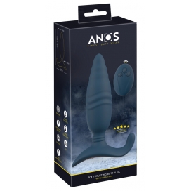 Plug vibrant avec Poussée BUTT THRUST 14.5 cm Bleu 2