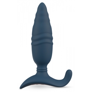 Plug vibrant avec Poussée BUTT THRUST 14.5 cm Bleu