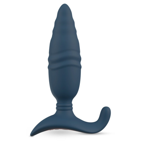 Plug vibrant avec Poussée BUTT THRUST 14.5 cm Bleu
