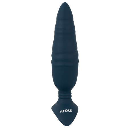 Plug vibrant avec Poussée BUTT THRUST 14.5 cm Bleu